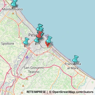 Mappa Via Notturno, 65129 Pescara PE, Italia (4.07167)