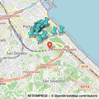 Mappa Via Notturno, 65129 Pescara PE, Italia (0.897)