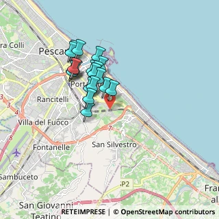 Mappa Via Notturno, 65129 Pescara PE, Italia (1.4915)