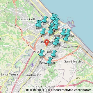 Mappa Via Tiburtina Valeria, 65129 Pescara PE, Italia (1.6325)