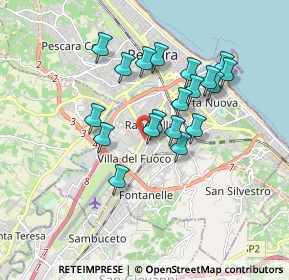 Mappa Via Tiburtina Valeria, 65129 Pescara PE, Italia (1.57263)