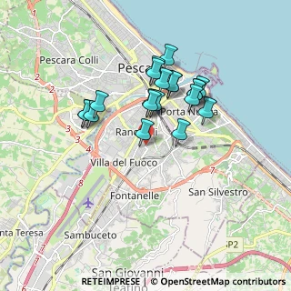 Mappa Via Alessandro Volta, 65129 Pescara PE, Italia (1.562)
