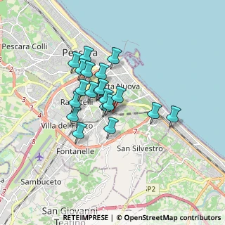 Mappa Via Ofanto, 65129 Pescara PE, Italia (1.3325)