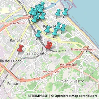 Mappa Via Ofanto, 65129 Pescara PE, Italia (1.2625)