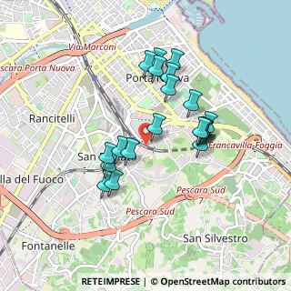 Mappa Via Ofanto, 65129 Pescara PE, Italia (0.8115)
