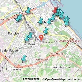 Mappa Via Ofanto, 65129 Pescara PE, Italia (1.3525)