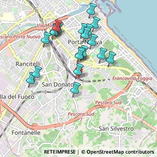 Mappa Via Ofanto, 65129 Pescara PE, Italia (1.0285)