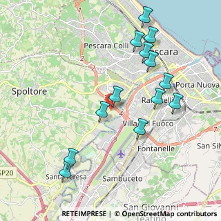 Mappa Viale Europa, 65010 Case Splendiani PE, Italia (2.23615)