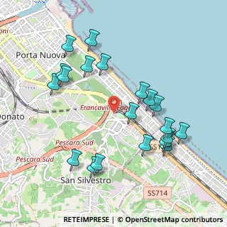 Mappa Via Cesare de Lollis, 65129 Pescara PE, Italia (1.1015)