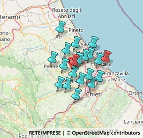 Mappa SP75, 65010 Barberi PE, Italia (9.5055)