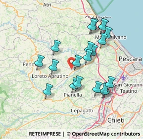 Mappa SP75, 65010 Barberi PE, Italia (7.239)