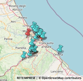 Mappa Via Pasquale Celommi, 65129 Pescara PE, Italia (10.157)