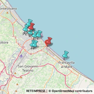 Mappa Via Pasquale Celommi, 65129 Pescara PE, Italia (3.45545)