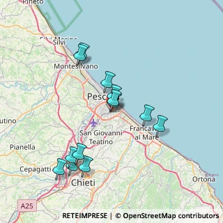 Mappa Via Lago di Bolsena, 65129 Pescara PE, Italia (7.52)