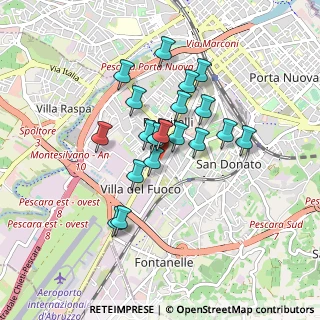 Mappa Via Stradonetto, 65129 Pescara PE, Italia (0.706)