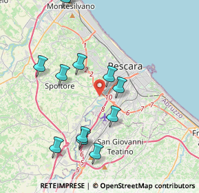 Mappa 65010 Pescara PE, Italia (4.44917)