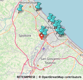 Mappa 65010 Pescara PE, Italia (3.72167)