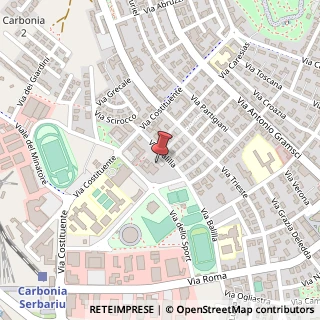 Mappa Via Balilla, 16, 09013 Carbonia, Carbonia-Iglesias (Sardegna)