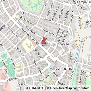 Mappa Via Antonio Gramsci, 47, 09013 Carbonia, Carbonia-Iglesias (Sardegna)