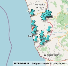 Mappa Via Corrado Alvaro, 87033 Belmonte Calabro CS, Italia (13.1735)