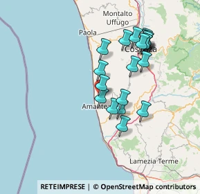 Mappa Via Corrado Alvaro, 87033 Belmonte Calabro CS, Italia (14.524)