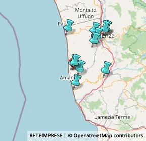 Mappa Via Corrado Alvaro, 87033 Belmonte Calabro CS, Italia (13.11833)