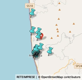 Mappa Via Corrado Alvaro, 87033 Belmonte Calabro CS, Italia (3.314)