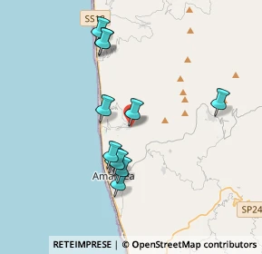 Mappa Via Corrado Alvaro, 87033 Belmonte Calabro CS, Italia (3.84091)