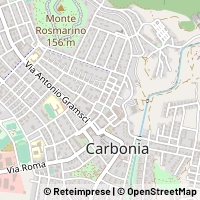 地図 Carbonia