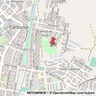 Mappa Via Galileo Galilei, 10, 09013 Carbonia, Carbonia-Iglesias (Sardegna)