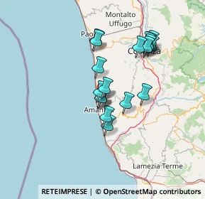 Mappa Via Padre Giacinto Localita Serra, 87033 Belmonte Calabro CS, Italia (12.45895)