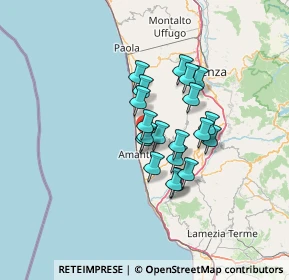 Mappa Via Padre Giacinto Localita Serra, 87033 Belmonte Calabro CS, Italia (10.481)