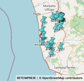 Mappa Via Padre Giacinto Localita Serra, 87033 Belmonte Calabro CS, Italia (14.5345)