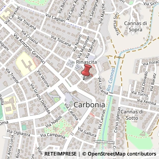 Mappa Piazza Francesco Ciusa, 34, 09013 Carbonia, Carbonia-Iglesias (Sardegna)