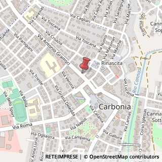 Mappa Via Antonio Gramsci, 19, 09013 Carbonia, Carbonia-Iglesias (Sardegna)