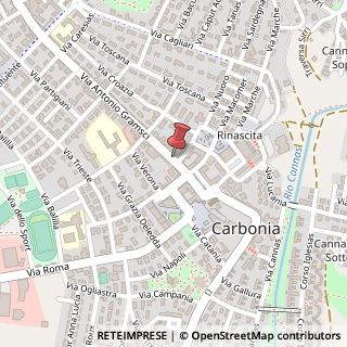 Mappa Via Antonio Gramsci, 25, 09013 Carbonia, Carbonia-Iglesias (Sardegna)