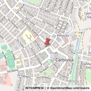 Mappa Via Fosse Ardeatine, 9, 09016 Carbonia, Carbonia-Iglesias (Sardegna)