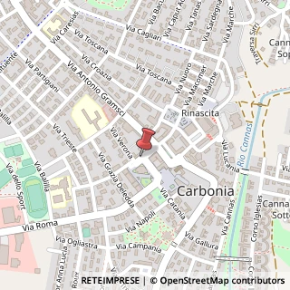 Mappa Via Fosse Ardeatine,  17, 09013 Carbonia, Carbonia-Iglesias (Sardegna)
