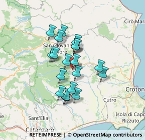 Mappa Via Stadio, 88836 Cotronei KR, Italia (11.231)