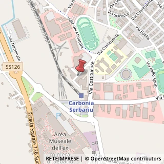 Mappa Via Giudicato di Cagliari, 163, 09013 Carbonia, Carbonia-Iglesias (Sardegna)