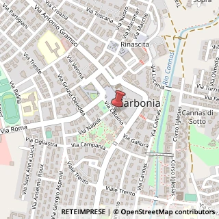 Mappa Via Catania,  3, 09013 Carbonia, Carbonia-Iglesias (Sardegna)