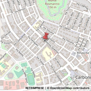 Mappa Via Antonio Gramsci, 76, 09013 Carbonia, Carbonia-Iglesias (Sardegna)