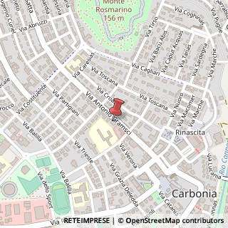 Mappa Via Antonio Gramsci, 56, 09013 Carbonia, Carbonia-Iglesias (Sardegna)