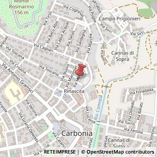 Mappa Via Marche, 15, 09013 Carbonia, Carbonia-Iglesias (Sardegna)