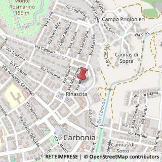 Mappa Via Marche, 7, 09013 Carbonia, Carbonia-Iglesias (Sardegna)
