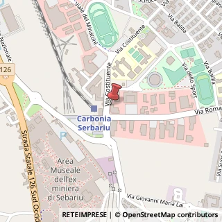 Mappa Via Costituente, 09013 Carbonia SU, Italia, 09013 Carbonia, Carbonia-Iglesias (Sardegna)
