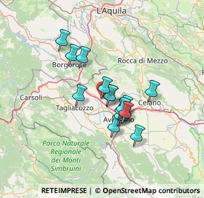 Mappa Via Rincova, 67062 Magliano de' Marsi AQ, Italia (10.39438)