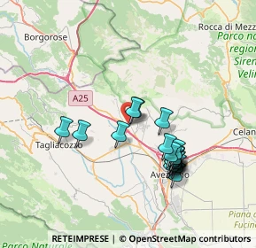 Mappa Via Rincova, 67062 Magliano de' Marsi AQ, Italia (7.1125)