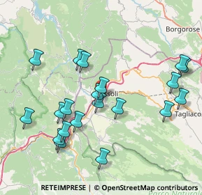 Mappa Via Tiburtina Valeria Km 70, 67061 Carsoli AQ, Italia (8.706)