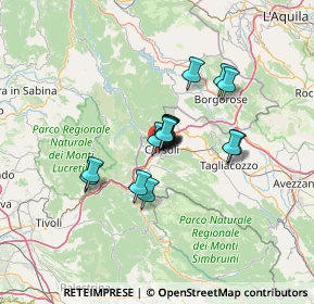 Mappa Via Tiburtina Valeria Km 70, 67061 Carsoli AQ, Italia (9.00188)